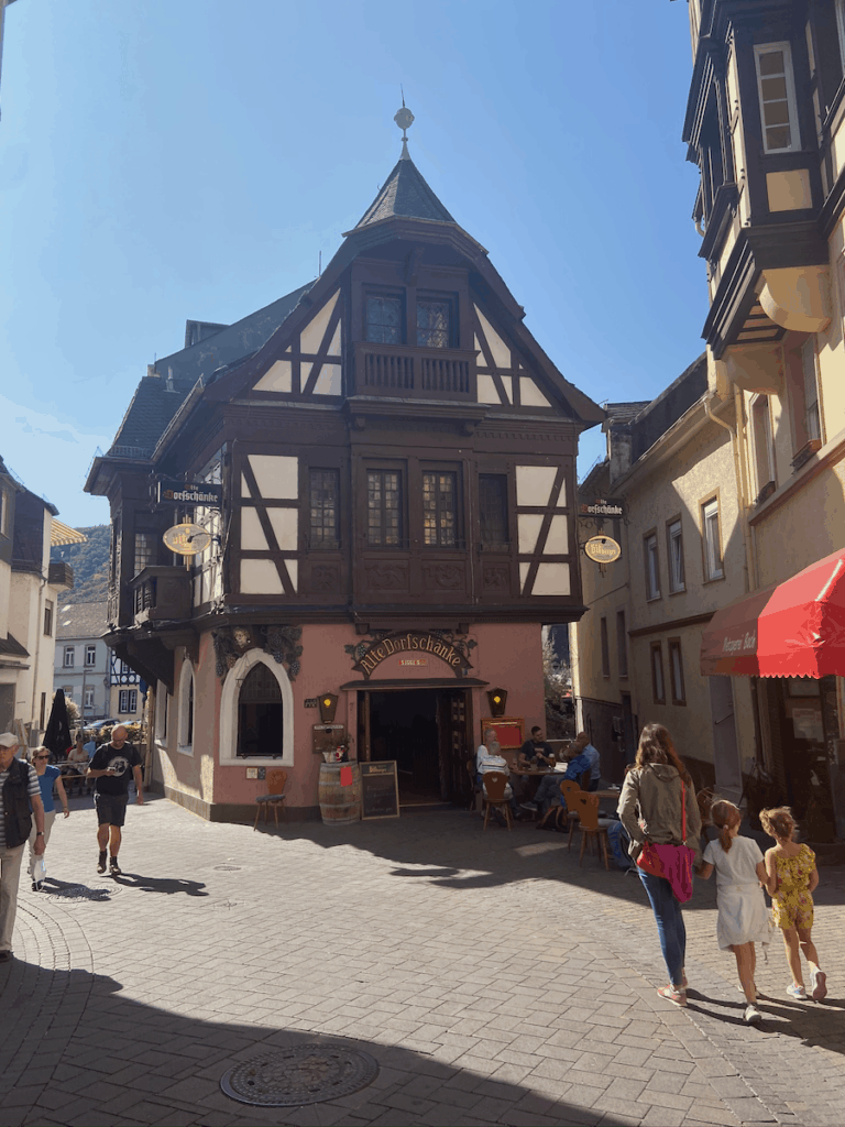 Walking through a town in Germany